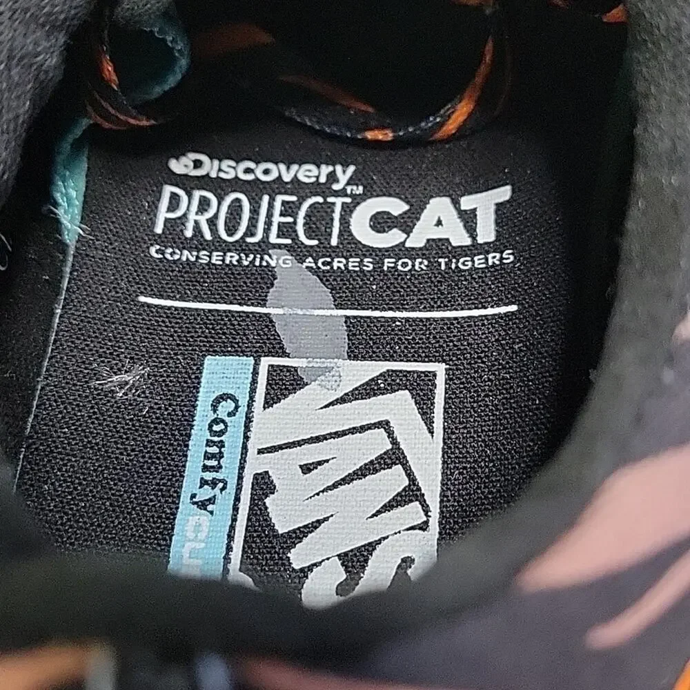 Vans ComfyCush Old Skool Tiger Discovery Project Cat Mens Size 9.5 Womens 11 NEW